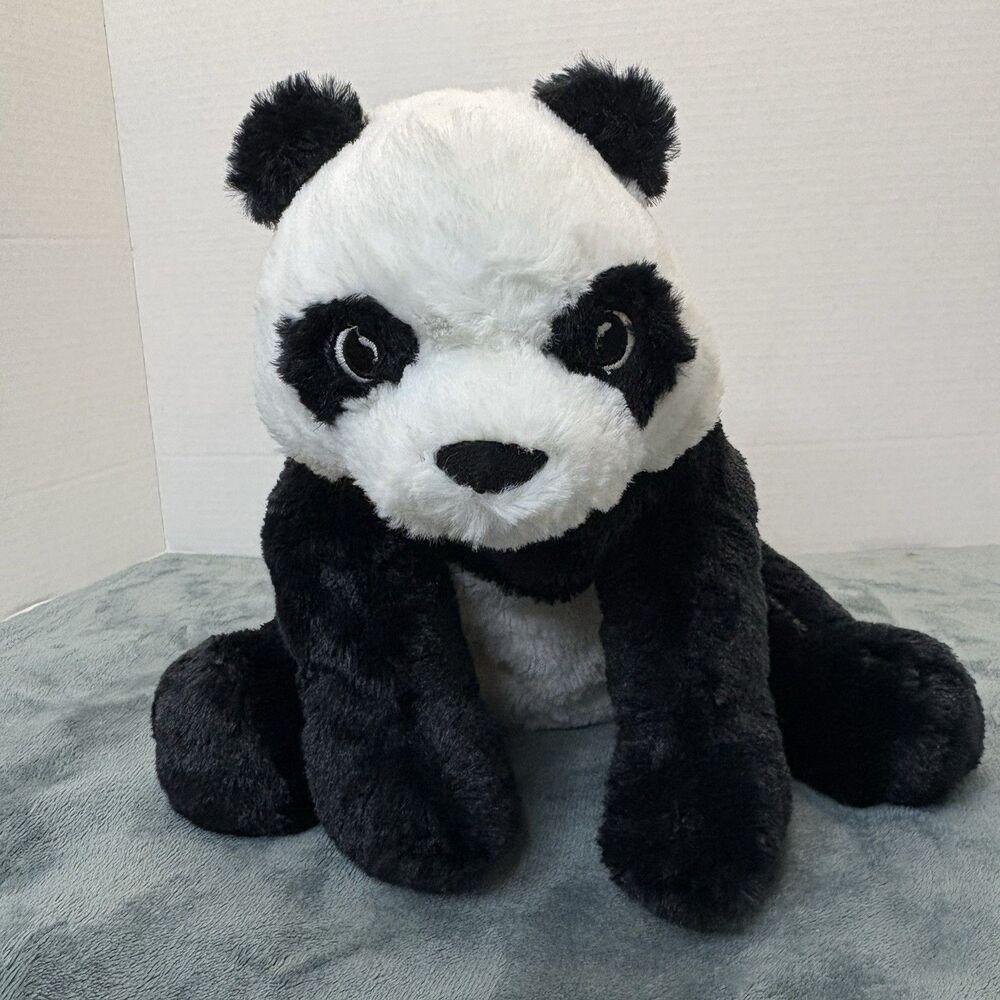 Ikea Kramig Panda Teddy Bear Stuffed Animal Plush Soft Toy White Black 12 Inch